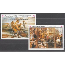 San Vicente - Hojas Yvert 70/1 ** Mnh Pinturas Rubens