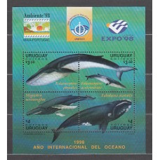 Uruguay - Hojas Yvert 70 ** Mnh Fauna. Ballenas