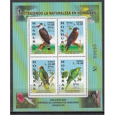 Honduras - Hojas Yvert 73 ** Mnh Fauna aves
