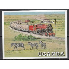 Uganda - Hojas Yvert 75 ** Mnh  Trenes