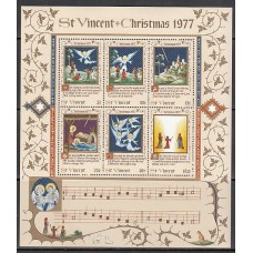 San Vicente - Hojas Yvert 7 ** Mnh  Navidad