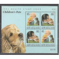Nueva Zelanda - Hojas Yvert 87 ** Mnh Fauna. Perros. Gatos