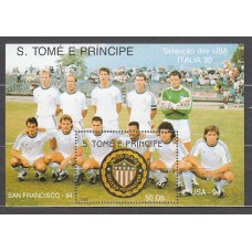 Santo Tomas y Principe - Hojas Yvert 89 ** Mnh  Deportes fútbol
