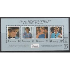 Bermudas - Hojas Yvert 8 ** Mnh Diana de Gales