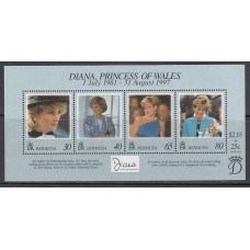 Bermudas - Hojas Yvert 8 ** Mnh Diana de Gales