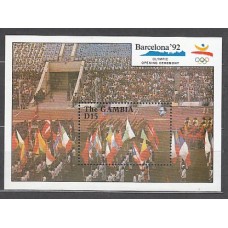 Gambia - Hojas Yvert 99 ** Mnh  Olimpiadas de Barcelona