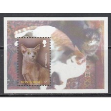 Montserrat - Hojas Yvert 99 ** Mnh Fauna gatos