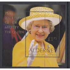 Alderney Hojas Yvert 9 ** Mnh  Isabel II