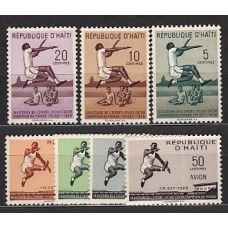 Haiti - Correo 1958 Yvert 379/81+A.124/7 ** Mnh Deportes