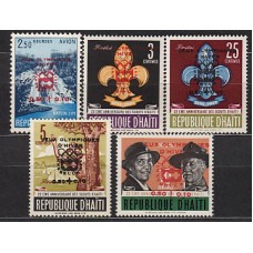 Haiti - Correo 1964 Yvert 511/4+A.282 ** Mnh Olimpiadas de Innsbruck