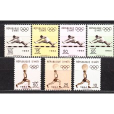 Haiti - Correo 1964 Yvert 515/7+A.288/91 ** Mnh Olimpiadas de Tokio