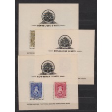 Haiti - Hojas Yvert 1/3 ** Mnh