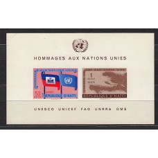 Haiti - Hojas Yvert 10 ** Mnh ONU