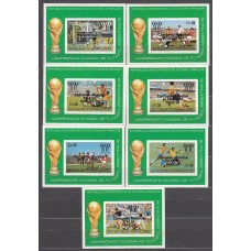 Santo Tomas y Principe - Hojas 25/31 nº Michel ** Mnh   Deportes fútbol