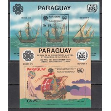 Paraguay - Hojas nº Michel 392/3 ** Mnh Barcos