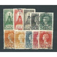 Holanda - Correo 1923 Yvert 118/27 usado