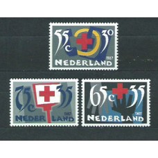 Holanda - Correo 1987 Yvert 1293/5 ** Mnh Cruz Roja