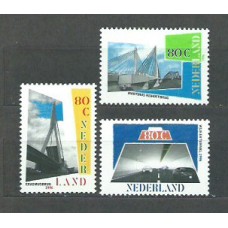Holanda - Correo 1996 Yvert 1549/51 ** Mnh Puentes