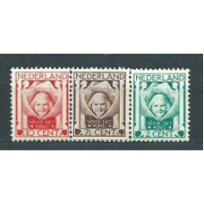 Holanda - Correo 1924 Yvert 159/61 * Mh