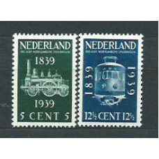 Holanda - Correo 1939 Yvert 325/6 ** Mnh Tren