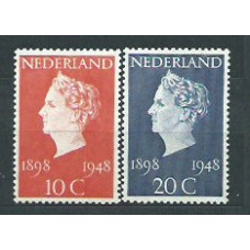 Holanda - Correo 1948 Yvert 495/6 usado Personaje