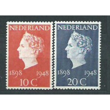 Holanda - Correo 1948 Yvert 495/6 usado Personaje