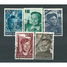 Holanda - Correo 1951 Yvert 559/63 usado Personajes