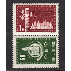 Hungria - Correo 1958 Yvert 1248+A206 ** Mnh