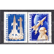 Hungria - Correo 1961 Yvert 1429/30 usado Astro