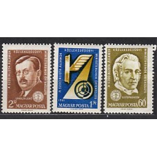 Hungria - Correo 1961 Yvert 1452/4 ** Mnh Personalidades