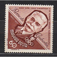 Hungria - Correo 1963 Yvert 1578 ** Mnh Pierre de Coubertin