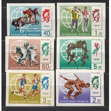 Hungria - Correo 1969 Yvert 2073/8 ** Mnh Deportes