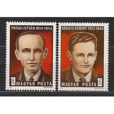 Hungria - Correo 1974 Yvert 2402/3 ** Mnh Antifascistas