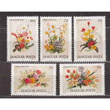 Hungria - Correo 1989 Yvert 3209/13 ** Mnh Flores