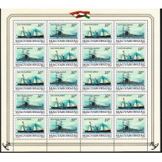 Hungria - Correo 1993 Yvert 3431/2 Hojita ** Mnh Barcos