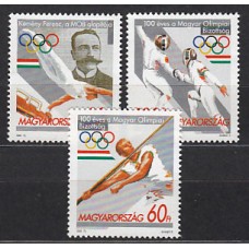 Hungria - Correo 1995 Yvert 3511/3 ** Mnh Deportes