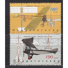 Hungria - Correo 2002 Yvert 3829/30 ** Mnh Aviación