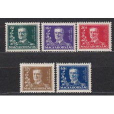 Hungria - Correo 1930 Yvert 423/7 * Mh Miklos Horthy