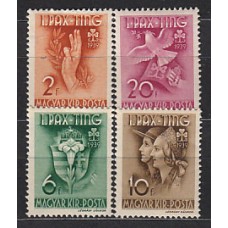 Hungria - Correo 1939 Yvert 538/41 * Mh Scoutismo