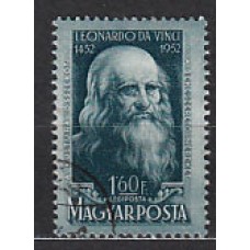 Hungria - Aereo 1952 Yvert 132 usado Leonardo de Vinci