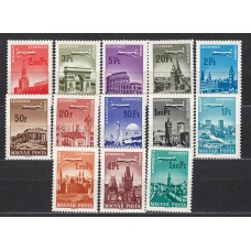 Hungria - Aereo 1967 Yvert 279/91 ** Mnh Avión y ciudades húngaras