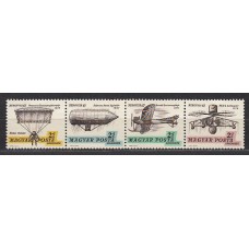 Hungria - Aereo 1967 Yvert 292/5 ** Mnh Aviacion