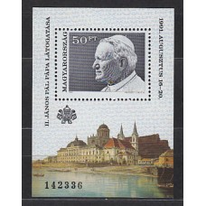Hungria - Hojas 1991 Yvert 216 ** Mnh Juan Pablo II