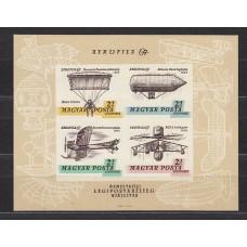 Hungria - Hojas 1967 Yvert 63 Sin dentar ** Mnh Aviación