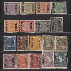 India Holandesa Correo Yvert 79/96 * Mh nº 85 usado Wilhelmine