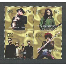 Irlanda - Correo 2002 Yvert 1469/72 ** Mnh Música Rokeros