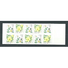 Irlanda - Correo 2004 Yvert 1609 Carnet ** Mnh flores
