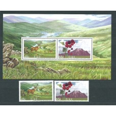 Irlanda - Correo 2005 Yvert 1652/3+H.57 ** Mnh Fauna y flora