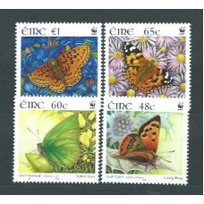 Irlanda - Correo 2005 Yvert 1656/9 ** Mnh Mariposas