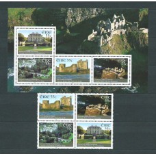 Irlanda - Correo 2007 Yvert 1758/61+H.69 ** Mnh Castillos